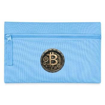 Die Bitcoin-Maschine - Federtasche - Hellblau - Vorne