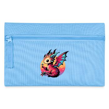 Drachen - Federtasche - Hellblau - Vorne