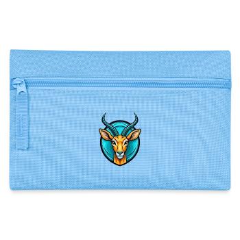 Impala Bunte Kawaii Cartoon Figur Clipart - Federtasche - Hellblau - Vorne