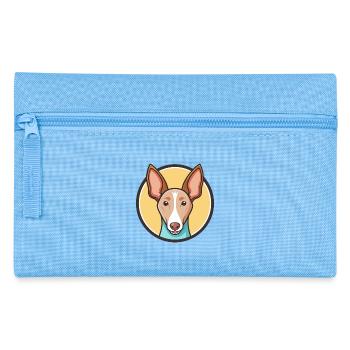 Podenco Andaluz Dog Breed Cartoon Kawaii Clipart - Pencil Case - light blue - Front