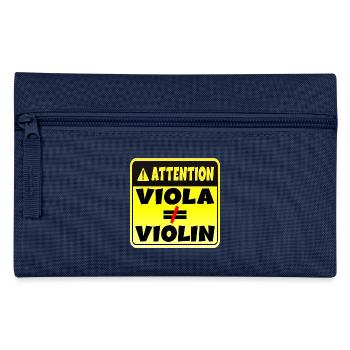 ATTENTION MUSICAL INSTRUMENT VIOLA VIOLIN - Pencil Case - light blue - Front