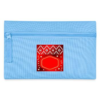 CONCEVEZ VOTRE PROPRE BADGE DE NOËL - Trousse - bleu clair - Devant
