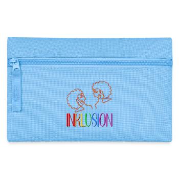 INKLUSION LINIENZEICHNUNG FRAUEN - Federtasche - Hellblau - Vorne