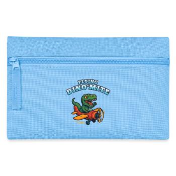 Flying Dino'Mite Plane - Pencil Case - light blue - Front