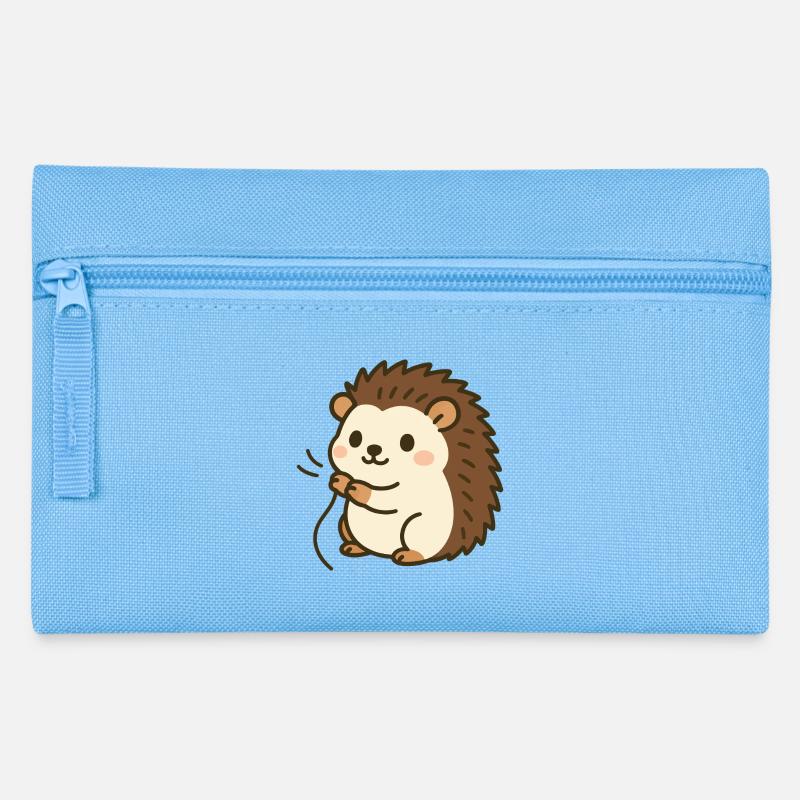 Cuddly Stinger Hedgehog Baby - Pencil Case - light blue