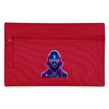 Alien aux couleurs néon vives - Trousse - rouge - Devant