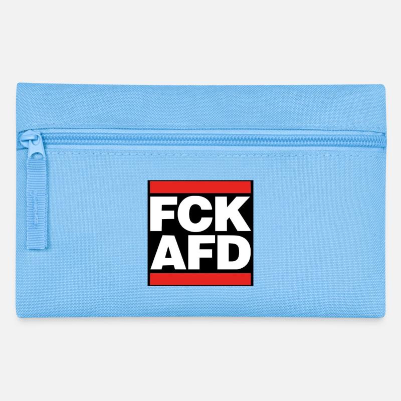 Provokantes Statement Design - Federtasche - Hellblau