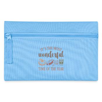 Autumn cozy with Pumpkin and Coffee - Pencil Case - light blue - Front