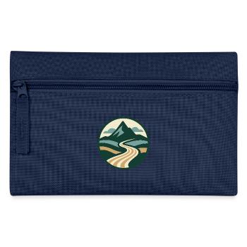 Painting motif mountain path nature design - Pencil Case - light blue - Front