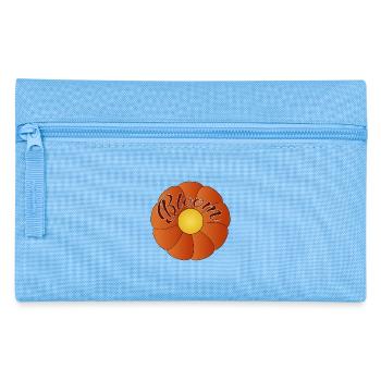 Bloom - simple Flower Design - Pencil Case - light blue - Front