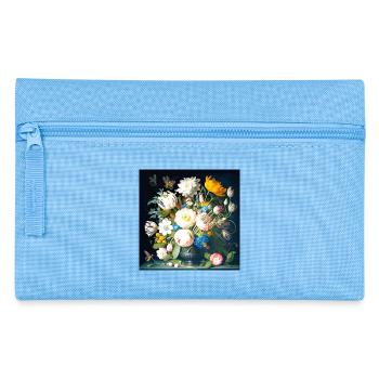 Bouquet de papillons baroque flamand - Trousse - bleu clair - Devant