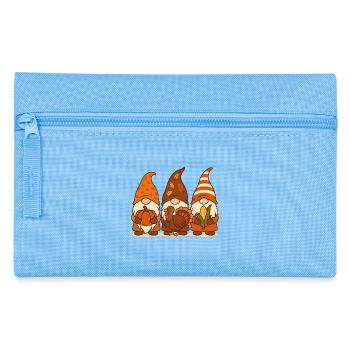 Trio de gnomes d’automne Gnome de dinde citrouille - Trousse - bleu clair - Devant