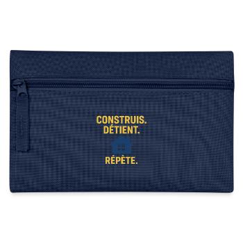 Construis. Détient. Répète. – Investissement Immob - Trousse - bleu clair - Devant