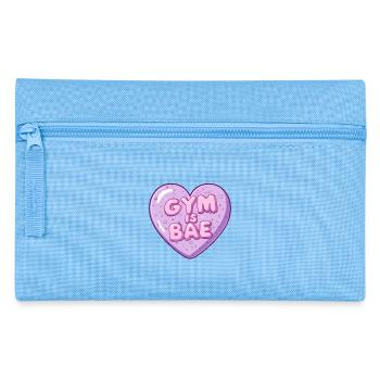 Gym Is Bae Bubble Herz Pastell Cartoon - Federtasche - Hellblau - Vorne