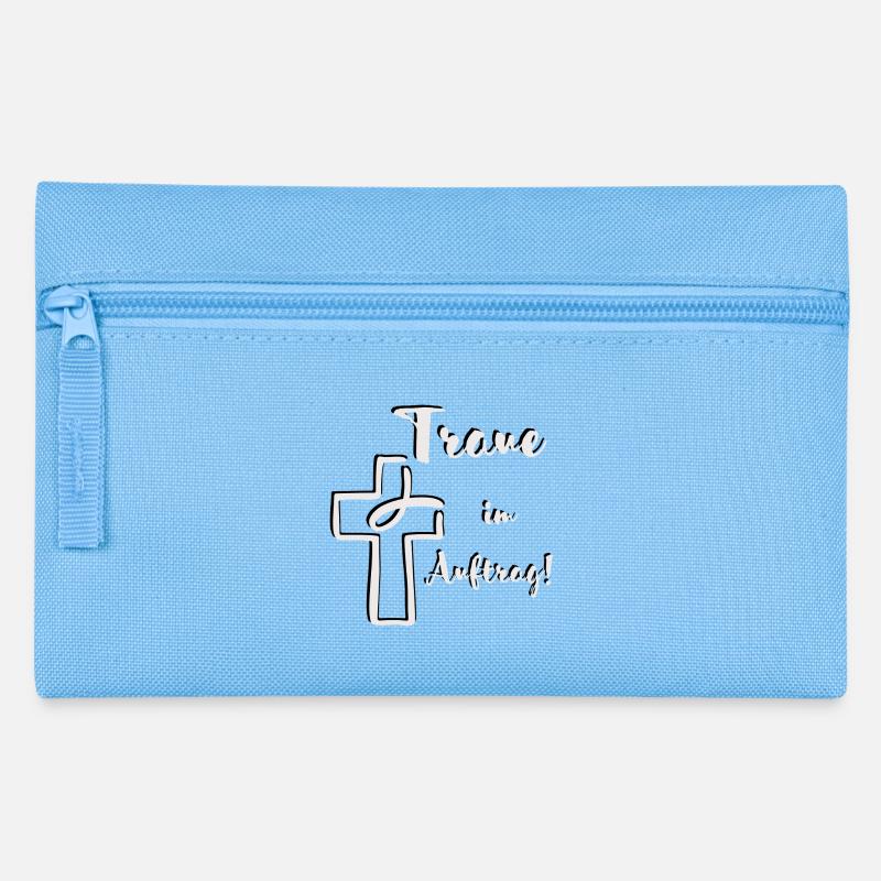 Wedding Order Fish Cross Bright - Pencil Case - light blue