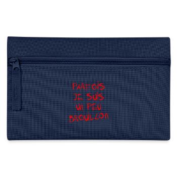 MANCHMAL BIN ICH EIN BISSCHEN CHAOTISCH! - Federtasche - Hellblau - Vorne