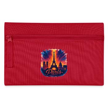 Paris Capital France Silhouette Gift - Pencil Case - red - Front