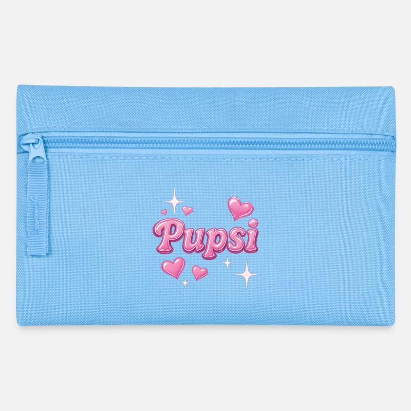 pupsi / y2k Spitzname design - Federtasche - Hellblau