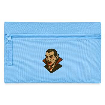 vampire Dracula Illustration Style rétro Halloween - Trousse - bleu clair - Devant