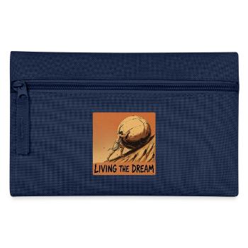 Den Traum leben - Lustiges Sisyphos T-Shirt - Federtasche - Hellblau - Vorne