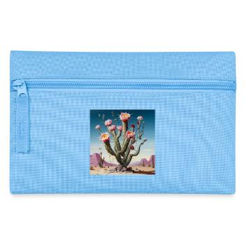 Desert Cactus Blossom Rush - Pencil Case - light blue - Front