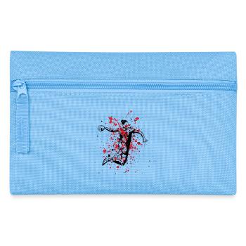 Handballeur Rouge Noir - Trousse - bleu clair - Devant