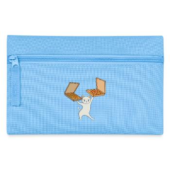 Pizza Paws Chat jonglant avec des tartes - Trousse - bleu clair - Devant