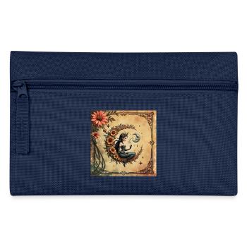 Mondkönigin der Blumen - Federtasche - Hellblau - Vorne
