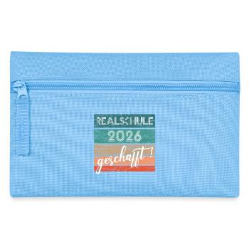 Realschule 2026 : Don accompli, certificat de fin d’études secondaires - Trousse - bleu clair - Devant