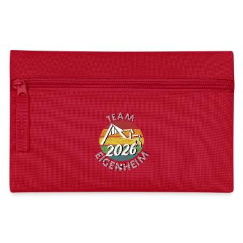 Team Eigenheim 2026 Hausbau Hauskauf rétro vintage - Trousse - rouge - Devant