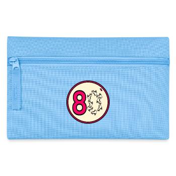 Achtziger 80er Rollschuhe - Federtasche - Hellblau - Vorne