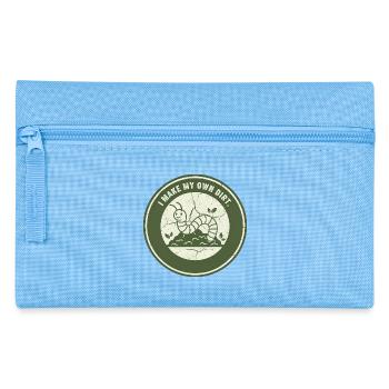 Worm compost: Independent soil - Pencil Case - light blue - Front