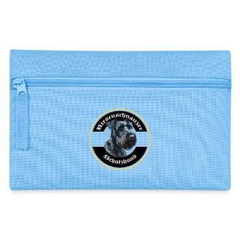 Riesenschnauzer Schutzhund Emblem - Federtasche - Hellblau - Vorne