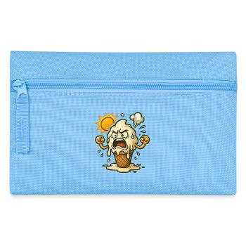 Wenn Eis bei Hitze ausrastet - Pencil Case - light blue - Front