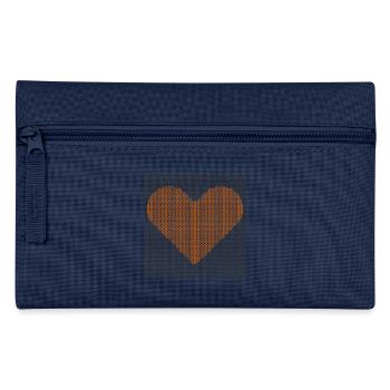 Pointillist Heart Mosaic, hinter Graphen-Stäben - Federtasche - Hellblau - Vorne
