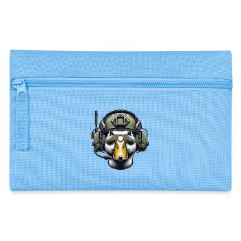 Taktische Ente mit Headset - Federtasche - Hellblau - Vorne