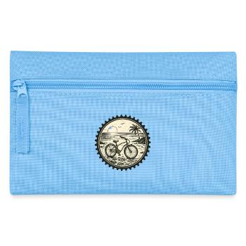 Blason vintage pour vélo de plage - Trousse - bleu clair - Devant
