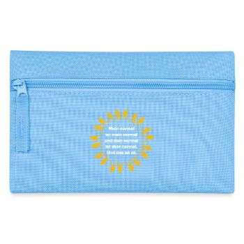 MON NORMAL EST MON NORMAL, LE TIEN VA BIEN ✌️ - Trousse - bleu clair - Devant