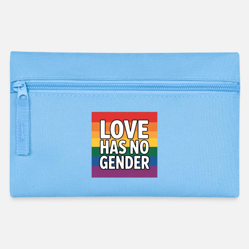 Liebe hat kein Geschlecht – Pride Tee - Federtasche - Hellblau