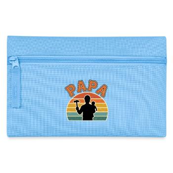 Daddy and Baby at Dusk - Pencil Case - light blue - Front