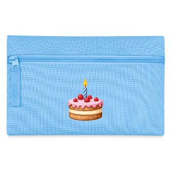 cake birthday - Pencil Case - light blue - Front