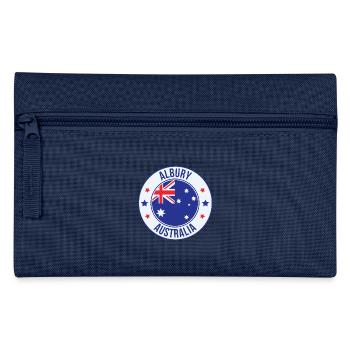 Albury-Australien-Abzeichen - Federtasche - Hellblau - Vorne