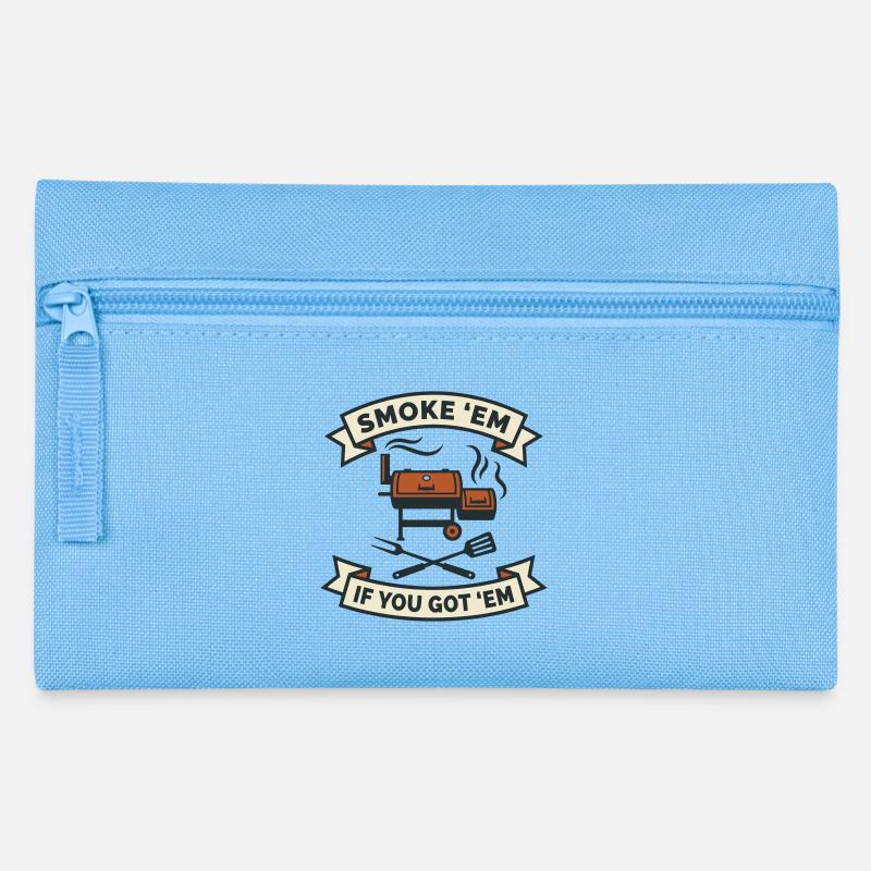 Fumoir Offset Viande Low and Slow - Trousse - bleu clair