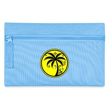 Palm tree icon beach - Pencil Case - light blue - Front