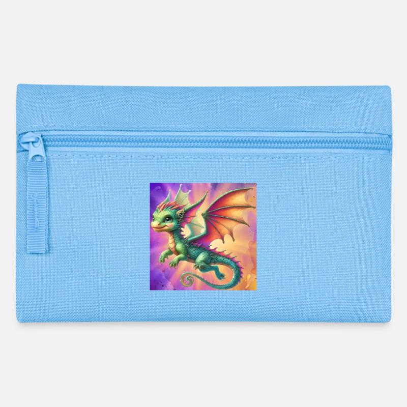 dragon - Trousse - bleu clair
