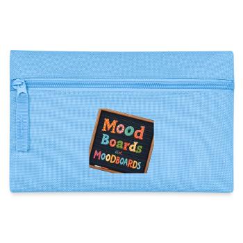 Mood Boards – Bunte Typografie - Federtasche - Hellblau - Vorne