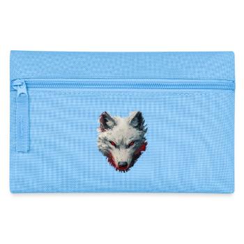 Wolf-Design - Federtasche - Hellblau - Vorne