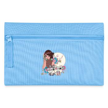 Filmabend & Inklusive Freunde Kunst - Federtasche - Hellblau - Vorne