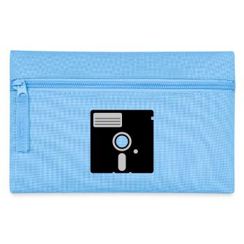 retro floppy disk - Pencil Case - light blue - Front