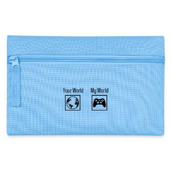 Gaming - your world my world - Pencil Case - light blue - Front